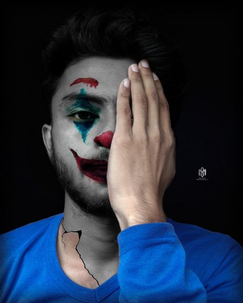 Joker MakeUp Joker Face Makeup, Creative Editing, Joker Face, Editing Lightroom, Manish, Lightroom Presets, Creative Photography, Lightroom, Face Makeup