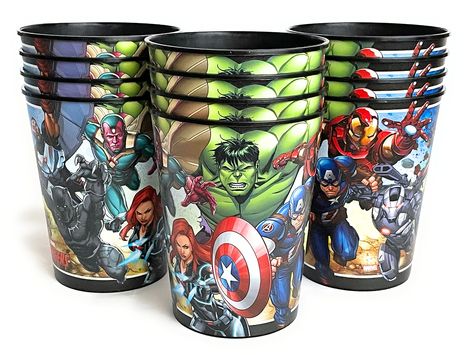 PRICES MAY VARY. Marvel Avengers Superhero Birthday Party Supplies Bundle Set includes: 12 Plastic Reusable Favor Cups 16oz Marvel Avengers Superhero Birthday Party Supplies Set of 12 16oz Plastic Reusable Favor Cups Set of 12 16oz Plastic Reusable Favor Cups. Avenger Centerpieces, Hulk Spiderman Birthday Party, Marvel Superhero Birthday Party, Marvel 4th Birthday Party, Avengers 5th Birthday Party, Fantastic Four Birthday Party, Two The Rescue Birthday Superhero, Marvel Party Favors, Marvel Birthday Party Ideas