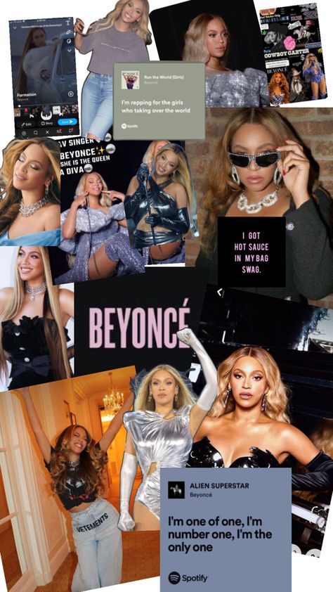 This is a beyonce collage wallpaper because she is my fav singer Beyonce Collage, Beyonce Wallpaper, Beyonce Run The World, Beyoncé Wallpaper, Beyonce Photos, Queen Bee Beyonce, Beyonce Formation, Cute Lockscreens, Sasha Fierce