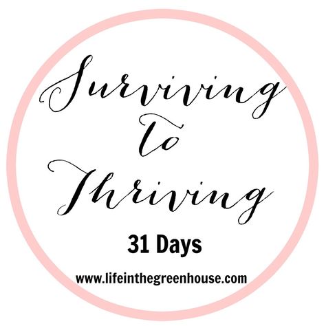 surviving to thriving Surviving To Thriving, Thriving Home, Leader In Me, Konmari Method, Home Clothes, Green House, Cleaning Organizing, Blogging, The Top