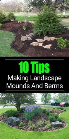 Mounds And Berms, Landscape Mounds And Berms, Landscape Mounds, Hill Landscaping, Landscaping With Boulders, Garden Wallpaper, Front Landscaping, Landscaping With Large Rocks, Walled Garden