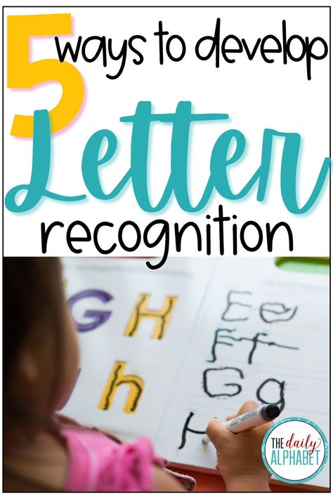 Letter Association Activities, Helping Kindergarteners Learn Letters, Small Group Letter Recognition Activities, Letter Review Activities Kindergarten, Fun Way To Learn Letters, Kindergarten Letter Recognition Activities, Teaching Letter Recognition Kindergarten, Science Of Reading Letter Recognition, Letter Id Activities For Kindergarten