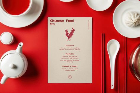 Chinese restaurant menu card mockup, editable  design | premium image by rawpixel.com / ton Fine Dining Menu Design, Chinese Menu Design, Menu Mockup Free, Chinese Restaurant Branding, Japanese Menu Design, Chinese Food Menu, Restaurant Menu Card, Asparagus Egg, Chinese Menu