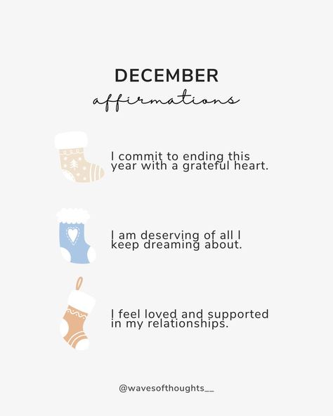 affirmations for the new month, affirmations for december, affirmations for the end of the year, positive affirmations for growth, daily affirmations, positive psychology coach, positive psychologist End Of Month Affirmations, End Of Month Quotes, New Year Affirmations 2024, December Intentions, Winter Affirmations, December Affirmations, New Month Affirmations, Month Affirmations, Christmas Affirmations