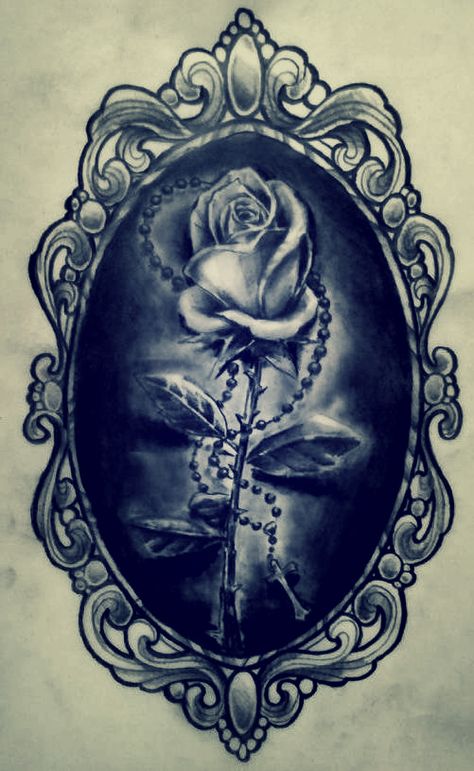 Inside Tattoo, Cameo Tattoo, Frame Tattoo, Framed Tattoo, Victorian Frame, Rosen Tattoo, Disney Tattoos, Trendy Tattoos, Skin Art