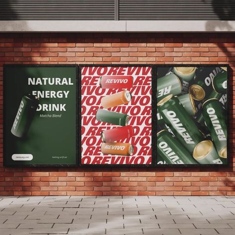 Revivo Natural Energy Drink Brand Identity Design @designerbriefs #dbrevivo #designerbriefs Energy Drink Poster, Energy Drink Design, Sport Drink, Natural Energy Drinks, Coffee Energy, Drinks Brands, Drinks Design, Social Media Campaign, Sports Drink