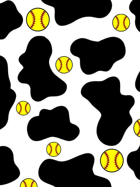 Preppy Softball, Cute Backgrounds Aesthetic, Softball Backgrounds, Preppy Aesthetic Wallpaper, Aesthetic Emo, Cute Backgrounds For Iphone, Cow Print Wallpaper, Softball Pictures, Backgrounds Aesthetic