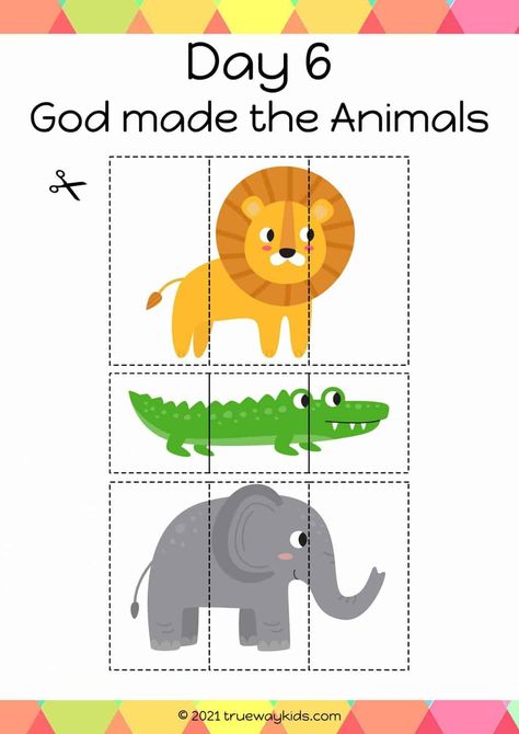 Creation - Preschool Bible lesson - Trueway Kids God's Creation Activities For Preschool, God Created The Animals Craft, God Created Animals Craft Preschool, God Made Animals Craft, God Made The Animals Craft Preschool, God Created Animals Craft, God Made Animals Craft Preschool, Creation Story Activities For Kids, Creation Preschool