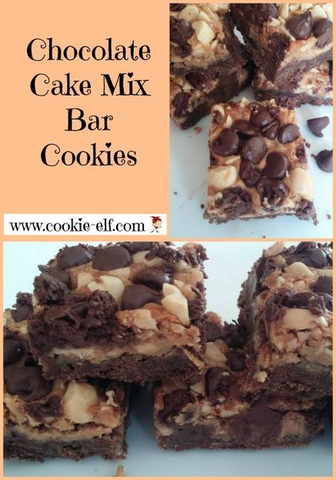 Cake Mix Bar Cookies, Recipe Using Chocolate Cake Mix, Chocolate Cake Mix Desserts, Easy Bar Cookie Recipes, Cake Mix Bars, Cake Mix Cookie Bars, Recipes Using Cake Mix, Easy Bar, Boxed Cake Mixes Recipes