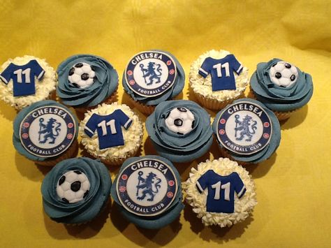 20th Birthday, Chelsea Fc, Birthday Boy, Aesthetic Design, 5th Birthday, Boy Birthday, Cupcake, Chelsea, Birthday Party