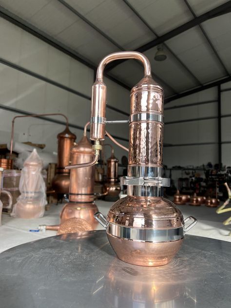 Our essential oil distiller is made only for the purpose of distilling essential oils and hydrosols from plants, with steam distillation.You can opt to... Oil Distiller, Essential Oil Distiller, Essential Oils Kit, Copper Accessories, Steam Distillation, Gas Burners, Lavender Oil, Propane, Essential Oil