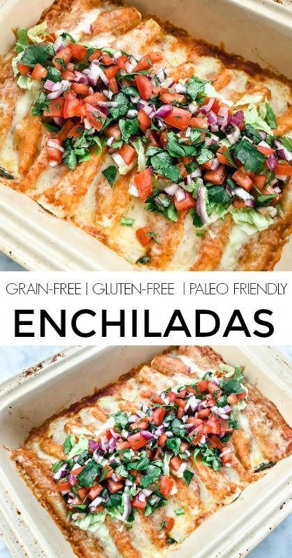 Grain Free Enchiladas (Gluten-Free, Low-Carb, Paleo Option) - Ancestral Nutrition