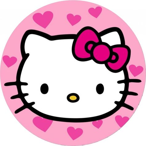 Valentines Toppers, Hello Kitty Stickers, Minnie Mouse Stickers, Valentine Art Projects, Hello Kitty Imagenes, Images Hello Kitty, Hello Kitt, Hello Kitty Printables, Hello Kitty Cupcakes