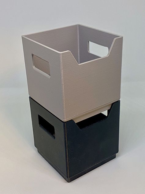 Small Stackable Storage Box | 3D model | Thangs 3d Print Storage, 3d Printed Storage, 3d Portfolio, Product Configurator, Useful 3d Prints, Stationary Box, Stackable Storage Boxes, 3d Printing Business, 3d Printing Diy