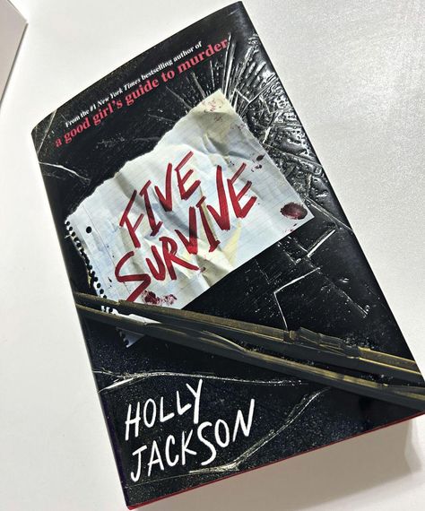 5 Survive Holly Jackson, 5 Survive Book, Five Survive Book, Horror Books Aesthetic, Five Survive Holly Jackson, Holly Jackson Books, 5 Survive, Five Survive, Holly Jackson