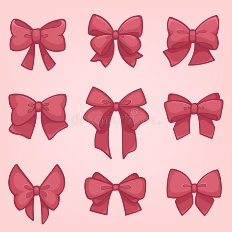 Bow Drawing Reference, Hair Bow Drawing, Art Refence, Ribbon Drawing, Kids Cheerleading, Bow Drawing, Tattoo Diy, Bow Art, Kartu Valentine