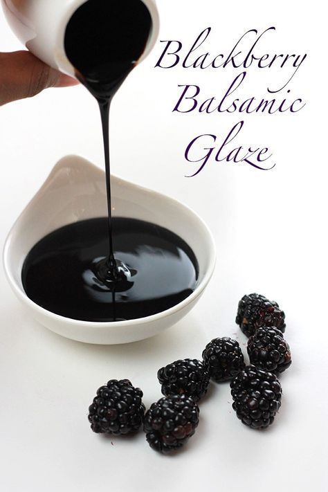 Blackberry Balsamic, Blackberry Recipes, Deilig Mat, Balsamic Glaze, Homemade Sauce, Canning Recipes, Maple Syrup, Sauce Recipes, Chutney