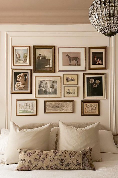 Parisian Style Home, Zicxa Photos, Parisian Living Room, Parisian Bedroom, Modern Parisian, Parisian Decor, Gallery Wall Bedroom, Parisian Interior, French Apartment