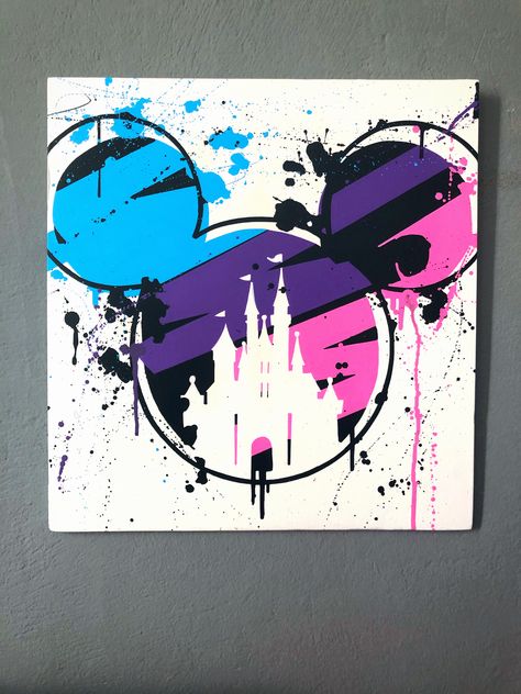 Abstract Disney Art, Wall Graffiti Art, Music Exhibition, Disney Silhouette Art, Disney Pop Art, Graffiti Doodles, Mickey Mouse Art, Graffiti Painting, Love Music