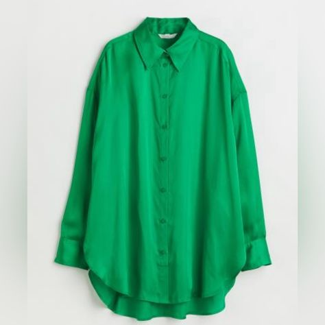 Green shirt dress