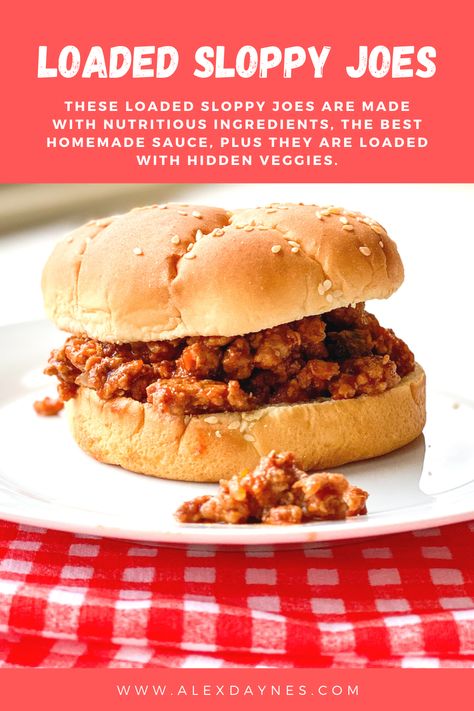 These Loaded Sloppy Joes are made with nutritious ingredients, the best homemade sauce, plus they are loaded with hidden veggies. These sloppy joes make a great weeknight dinner option that is healthy and can be prepared in 30 minutes or less! Dinner win! Make it with me! Pioneer Woman Sloppy Joes, Homemade Sloppy Joes Recipe, Chicken Gumbo Soup, Homemade Sloppy Joe Recipe, Sloppy Joes Easy, Gumbo Soup, Sloppy Joe Sauce, Chicken Gumbo, Homemade Sloppy Joes