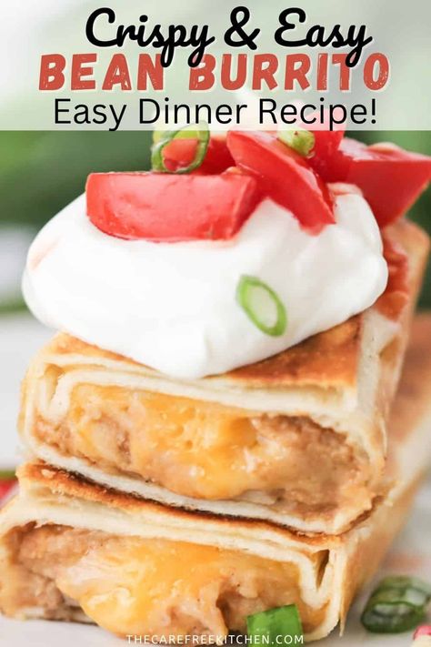 Bean Burritos Recipe, Mexican Refried Beans, Bean And Cheese Burrito, Lemon Bar Cookies, Baked Potato Soup Recipe, Best Baked Potato, Cheap Dinner Ideas, Pizza Chicken, Fried Beans