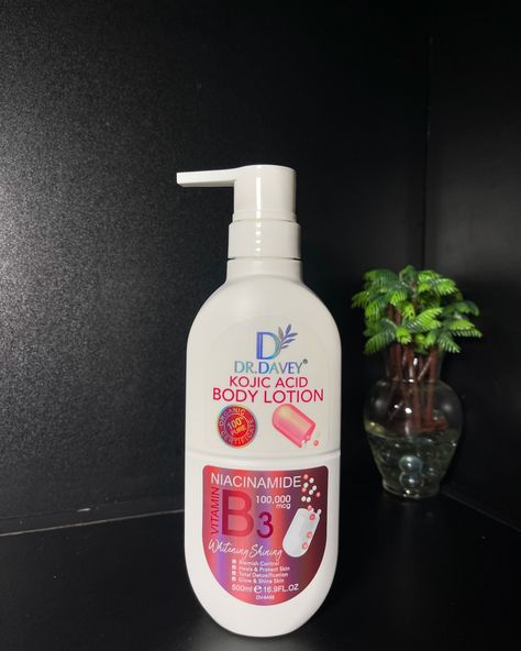 Dr davey kojic acid body lotion . With niacinamide (vitamin B3) . . Blemish control Heals and protect skin Total Detoxification Glow and shine skin . . Hydrates and replenishes, Gives you smooth and touchable skin everyday, gives skin essential moisture, fast absorbing formula leaves skin feeling silky smooth and comfortable. . . 8,000 . . . . ———————————— Whatsapp (click the link on bio) or call 08034594452 ___________________ Store walk in . . 📍 119, nta mgbuoba road by location junction f... Organic Body Lotion, Beauty Treatments Skin Care, Skin Shine, Kojic Acid, Skin Essentials, African Food, Beauty Treatments, Skin Protection, Vitamin C