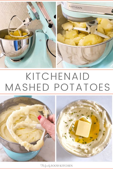 Kitchenaid Stand Mixer Recipes, Stand Mixer Recipes, Potatoes Mashed, Creamy Mashed Potatoes Recipe, Kitchen Aid Recipes, Perfect Mashed Potatoes, Scratch Cooking, Easy Mashed Potatoes, Fluffy Mashed Potatoes