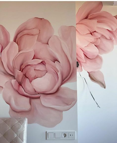 Tangled Painting, Home Wall Painting, Flower Mural, Wall Painting Decor, Wall Murals Painted, Wall Paint Designs, Girl Bedroom Decor, Mural Painting, Wall Paint