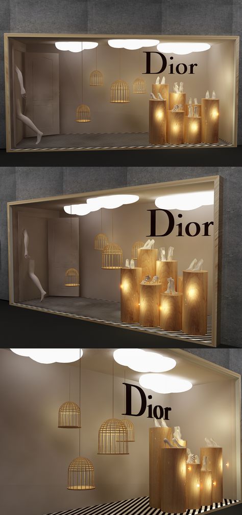 Dior Window Display  Full Project : https://goo.gl/YLbfDe Ysl Window Display, Showroom Window Display, Minimalist Window Display, Candle Shop Window Display, Vm Window Display, Window Display Lighting, Store Front Window Design, Retail Window Design, Spa Window Display