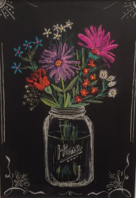 Chalk Wall Drawing Ideas, June Chalkboard Art, Chalkboard Drawing Ideas, Summer Chalkboard Ideas, Spring Chalkboard Art, Summer Chalkboard Art, Chalk Wall Art, Summer Chalkboard, Spring Chalkboard