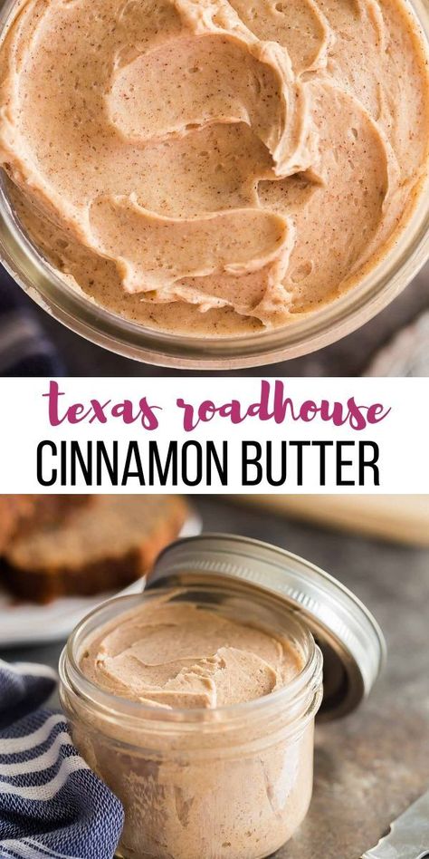 This easy Cinnamon Butter recipe goes on EVERYTHING! Buns, muffins, banana bread, your morning toast, and more. A Texas Roadhouse cinnamon honey butter copycat that you won't be able to live without!   #cinnamon #butter #recipe #recipes #comfortfood Roadhouse Cinnamon Butter, Cinnamon Butter Recipe, Texas Roadhouse Cinnamon Butter, Butter Recipes Homemade, Flavored Butter Recipes, Muffins Banana, Morning Toast, Cinnamon Honey Butter, The Recipe Rebel