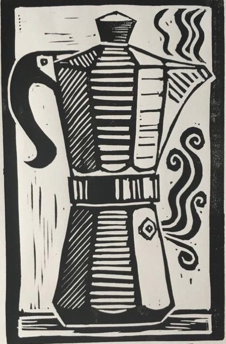 Lino Print Illustration, Printmaking Sketches, Linocut Ideas Easy, Linocut Art Ideas Simple, Linocut Prints Easy, Beginner Linocut Designs, Linocut Easy, Beginner Linocut, Printmaking Art Ideas