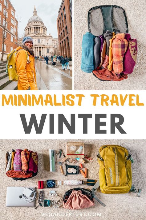 Planning a winter getaway doesn't have to mean a heavy suitcase. Our minimalist packing tips will show you how to bring just what you need, ensuring you're prepared for the cold without the clutter. How To Pack Light For Cold Weather, Long Weekend Packing List Winter, Cold Weather Packing List, Minimalist Guide, Long Weekend Packing, Winter Trip Packing List, Minimalist Travel Wardrobe, Minimalist Travel Packing, Cold Weather Packing