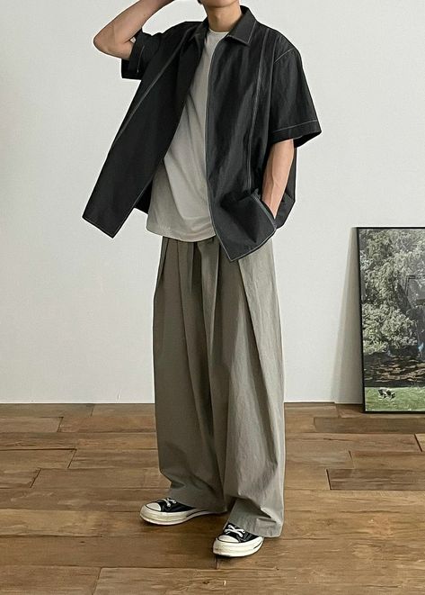 Baggy Clothes Outfit Men, Japanese Outfits Casual, Japanese Streetwear Mens, Glastonbury Fashion, Japanese Street Fashion Men, Korean Street Fashion Men, Japanese Mens Fashion, Asian Streetwear, Chemical Substances