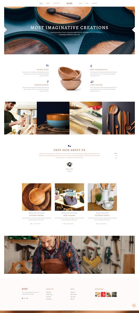 Handicrafts Website Design, Handmade Craft Website Design, Website Home Page Ideas, Woodworking Website Design, Handmade Website Design, African Website Design, Selling Website Design, Lunar Decor, Website Homepage Design