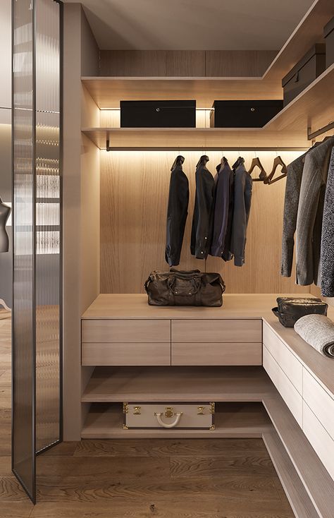 Modern Closet Designs, A Walk In Closet, Dream Closet Design, Closet Design Layout, Walk In Closet Design, Closet Organization Ideas, Luxury Closets Design, Modern Closet, Wardrobe Interior Design