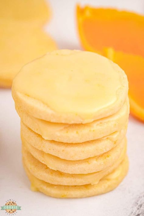 Orange And White Chocolate Cookies, Recipes Using Shortbread Cookies, Best Short Bread Cookies, Baking With Clementines, Recipes Using Cuties Oranges, Iced Orange Cookies, Orange Juice Cookies Recipes, Orange Shortbread Cookie Sticks, Orange Flavored Cookies