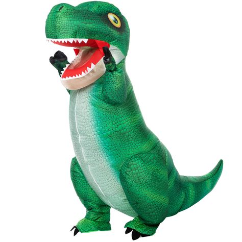 PRICES MAY VARY. Deluxe Version of Inflatable Near Dress Costume. One Size Fits All Adults, this Full Body Costume Suit inflate up to 8 ft. Package Includes Instruction Sheet, Inflatable T-Rex Suit, 1 pair of gloves and Air Pump. Air Pump Requires Portable Power Bank or 4 AA Batteries. (Batteries Not Included) Perfect for Halloween Dress-ups, Halloween Costume Party, Halloween Night Event. Halloween Trick or Treat Events. Add Lots of Fun to Your Halloween Party and Other Theme Activities. Use th Dinosaur Halloween Costume, Inflatable Dinosaur Costume, Inflatable Dinosaur, Full Body Costumes, Theme Activities, Inflatable Costumes, Halloween Costume Party, Dinosaur Costume, Halloween Inflatables