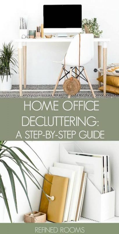 Declutter Your Home Office: A Step-by-Step Guide Home Office Organizing Ideas, Office Organizing Ideas, Declutter List, Home Office Organizing, Office Supplies Logo, Office Decluttering, 2024 Planning, Office Desk Organization, Cool Office Desk