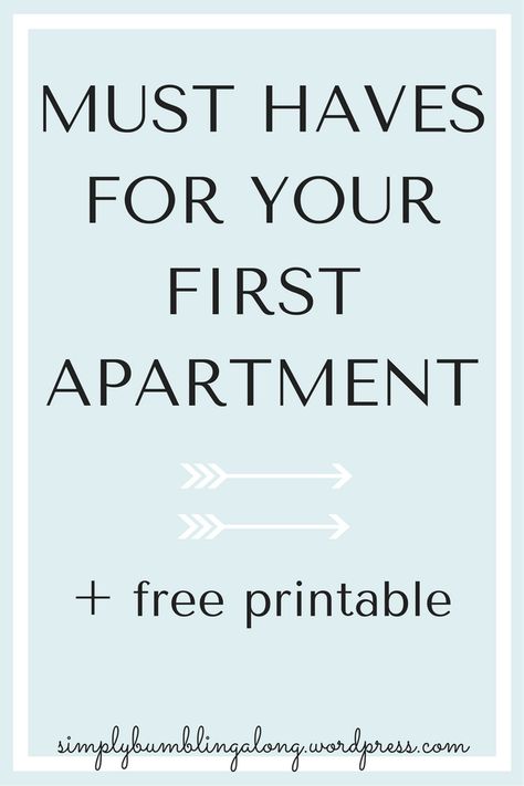 Apartment List Of Needs, List Of Needs, Apartment List, First Apartment Tips, Apartment Must Haves, First Apartment Essentials, First Apartment Checklist, Apartment Hacks, Apartment Needs