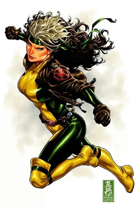 Rogue art by Mark Brooks Polaris Marvel, Mark Brooks, Gambit X Men, Marvel Rogue, Rogue Gambit, Scarlett O'hara, Marvel Comic Universe, Uncanny X-men, Comics Girls