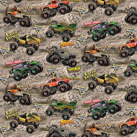 Monster Truck Quilt, Truck Quilt, Reversible Bedding, Toddler Bed Set, Cut Fat, Queen Blanket, Fabric Pictures, Twin Blanket, Cotton Bedding Sets