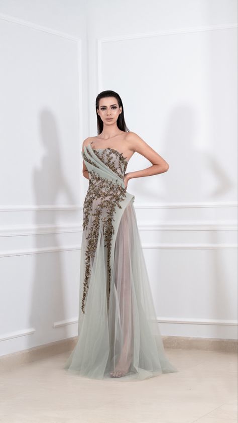 Luxury Intricate Design Floor-length Dress, Zuhair Murad 2024 Couture, Luxury Floor-length Evening Dress With Intricate Embroidery, Elie Saab 2024 Haute Couture, Zuhair Murad Feather Dress, Wedding Dress Jumpsuit, Vip Dress, Elven Dress, Celebrity Gowns