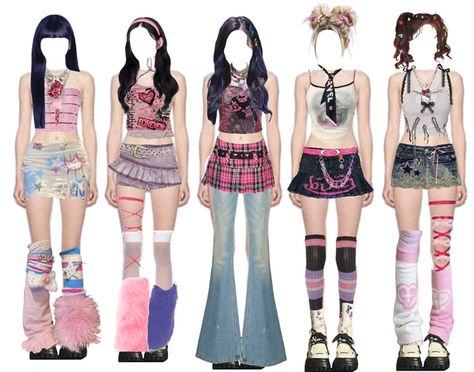 Aidqnii on ShopLook | The easiest way to find the perfect outfit Bright Kpop Outfits, Kpop Stage Outfits Ideas Pink, Bright Y2k Outfits, Dance Practice Outfits, Polyvore Png, Kpop Shifting, Cute Edgy Outfits, Hello Kitty Necklace, Queen Card