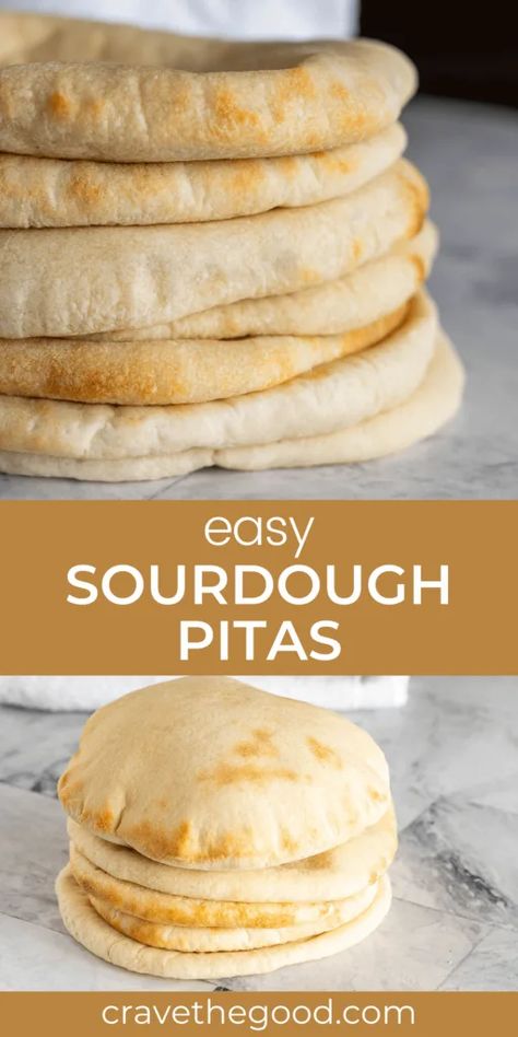 Sourdough Pita Bread Recipe, Sourdough Pita Bread, Sourdough Pita, Baking Guide, Recipe Using Sourdough Starter, Bread Dipping, Pita Bread Recipe, Sourdough Bread Starter, Pan Pita