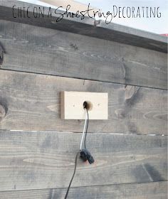 Diy Storage Headboard, Headboard Redo, Diy Headboard With Lights, Headboard Lights, Rustic Wooden Headboard, Rustic Wood Headboard, Diy Headboard Wooden, Diy Wood Headboard, Headboard Tutorial