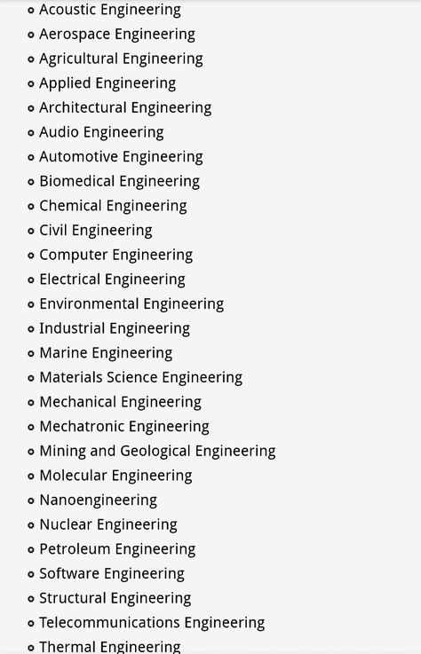 These all will be a boon to your knowledge of engineering . It still contain two more that is vehicle and road engineering. Types Of Engineering Careers, Neural Engineering, Road Engineering, Types Of Engineering, Engineering Tips, Agricultural Engineering, Materials Science And Engineering, Engineering Notes, Engineering Careers