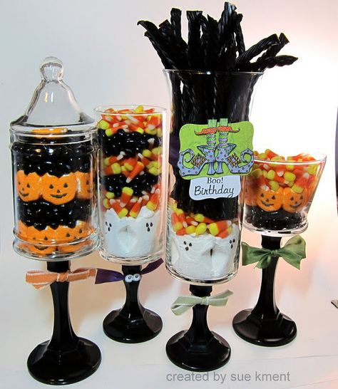 Candy Dish Ideas, Halloween Candy Dish, Halloween Wedding Favors, Diy Candy Bar, Hallowen Ideas, Dish Ideas, Fröhliches Halloween, Diy Event, 22nd Birthday