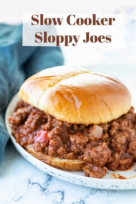 PinterestFacebookEmail Crockpot Sloppy Joe Recipe, Spicy Sloppy Joe Recipe, Crockpot Sloppy Joes, Spicy Sloppy Joes, Easy Crock Pot Dinner, Sloppy Joe Recipe Crock Pot, Crock Pot Sandwiches, Crock Pot Sloppy Joes, Crock Pot Dinner